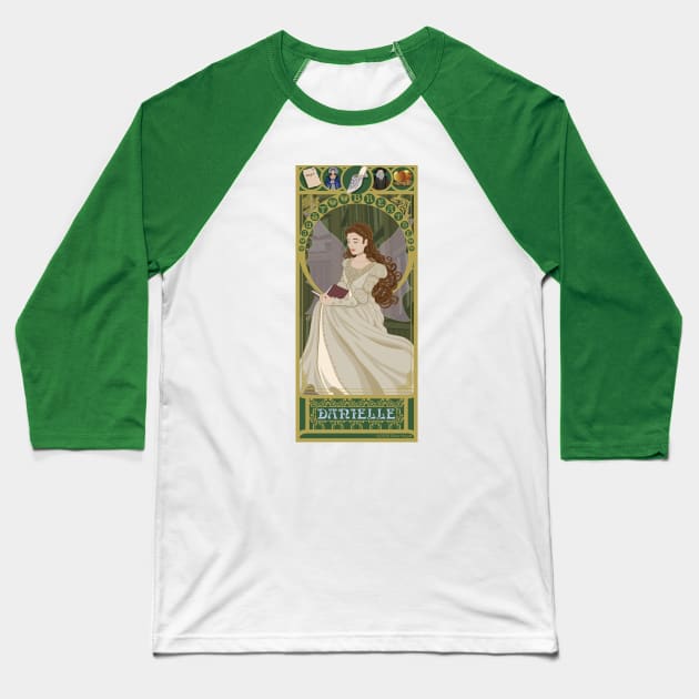 Danielle - art nouveau - Ever After Baseball T-Shirt by captainlaserbeam